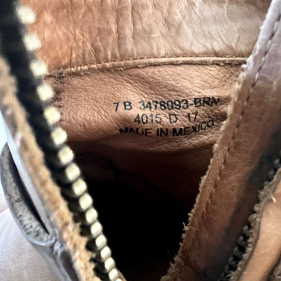 Frye Brown Leather Ankle Boots - Picture 6 of 6